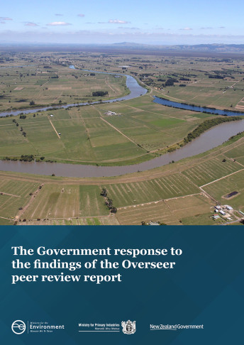Publication cover for the Government response to the findings of the Overseer peer review report