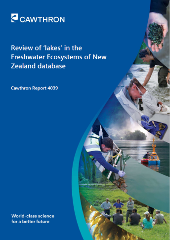 review lakes in the freshwater ecosystems of new zealand database