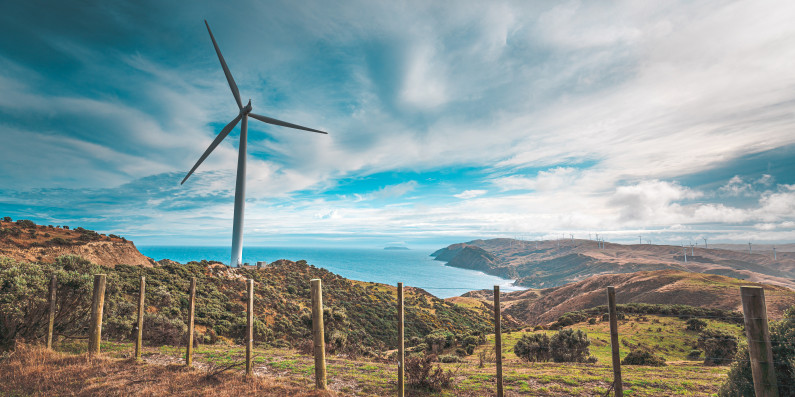 Coastal wind turbine