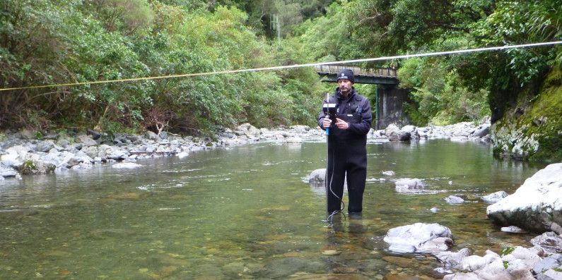 Flow Gauging Orongorongo River