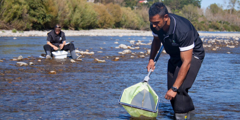 Macroinvertebrate Sampling Hutt River