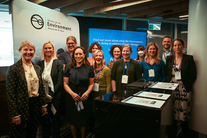 Team at climate conference