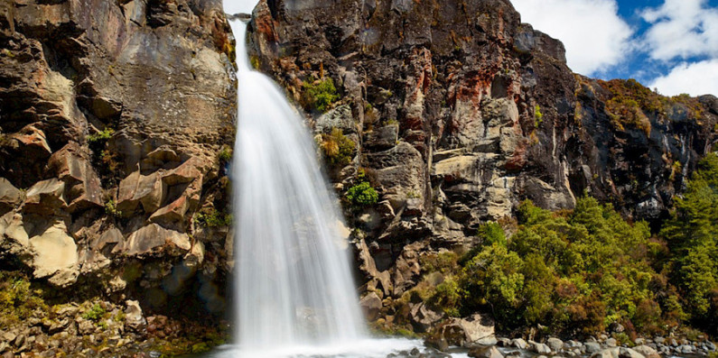 Taranaki Falls in Tongariro National Park.
