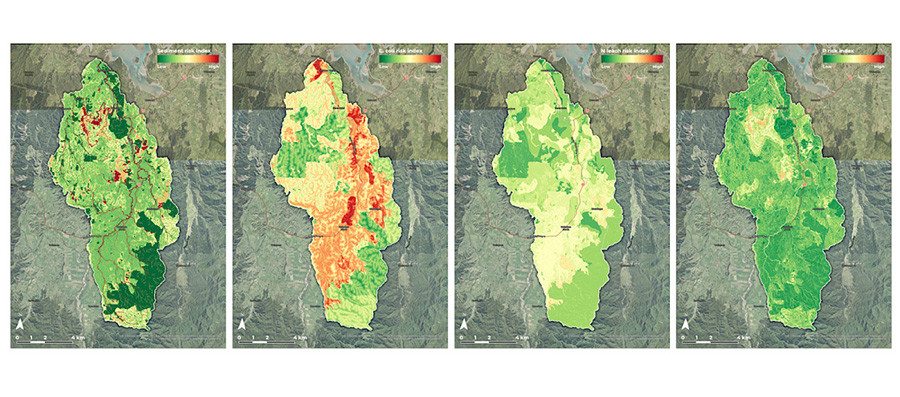 Mapping of biophysical risk.